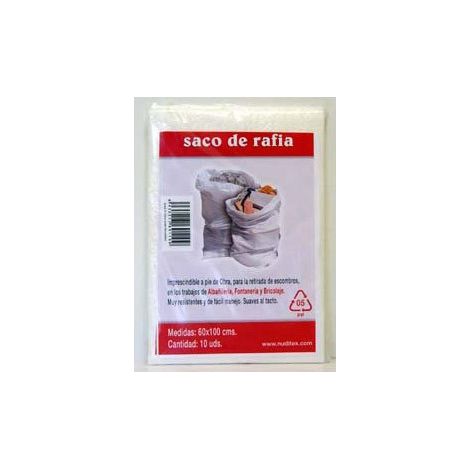 SACO RAFIA PARA ESCOMBROS (10 UNIDADES) 60 X 100 CM - RC60100CJ