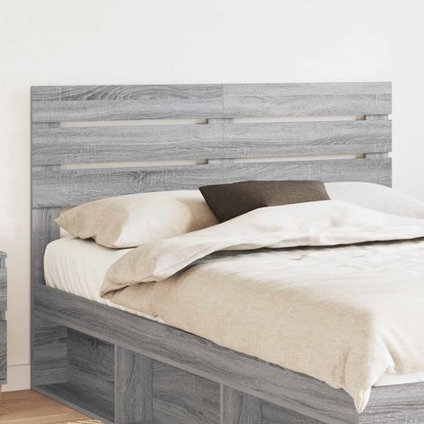 Tête de lit-Panneau de lit Gris Sonoma 150 cm Bois d'ingénierie 674038 (1/5)
