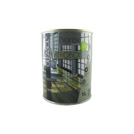 1L-incolore-Vitrificateur incolore pour bois aspect MAT Biorox (1L/10m2)
