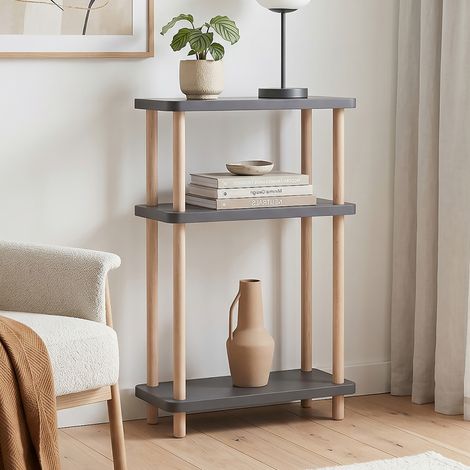 Étagère sur pied Nampernu 62 x 40 x 18 cm gris anthracite [en.casa] (1/5)