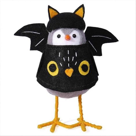 Schwarze Halloween-Geistervogel-Statue (1/5)
