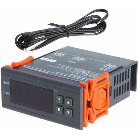 Tigrezy -Thermostat und Temperaturprogrammierer, digitaler Temperaturregler, Thermoelement 10 A, 220 V, -40 bis 120 mit Alarmfunktion, Thermostat und Temperaturprogrammierer (1/5)