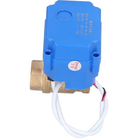 Vanne à bille électrique BSP en laiton, interrupteur motorisé mini DN15 1/2 po, accessoire 12 V CC (1/5)