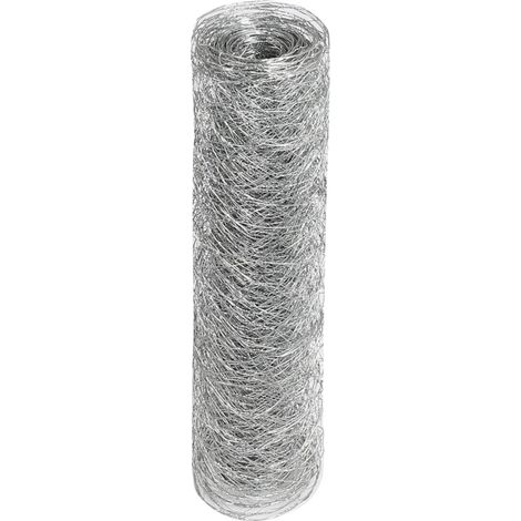 Malla de gallinero, hierro galvanizado duradero, versátil para cercas, color plata. (1/2)
