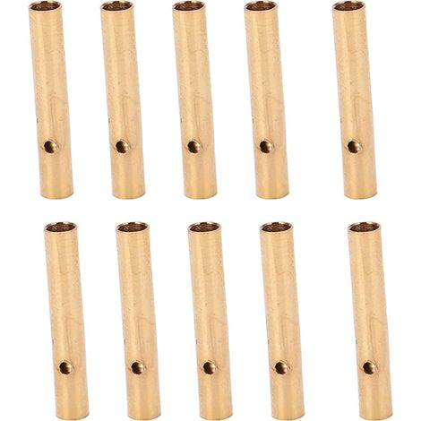 Fiches de Connecteurs Banane de 2,0 Mm, Fiches Femelles en Cuivre pour Circuits Audio, Adaptées au Fil de Haut-parleur de Calibre 14 (1/5)