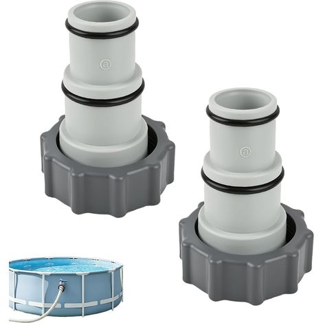 Set of 2 Swimming Pool Adaptor A 32 and 38 mm Internal Thread (1/5)