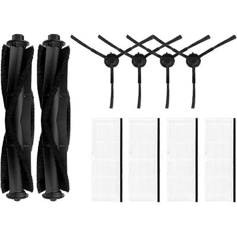 Compatible avec Ultenic T10 aspirateur robot de remplacement accessoires et pièces détachées brosse principale, brosse latérale et filtre HEPA(10 pièces) (1/5)