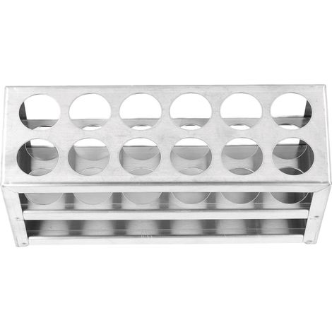 Reagenzglashalter, Edelstahl 304, Reagenzglasständer für Labor und Studio, 23 mm, 12 Löcher (1/5)