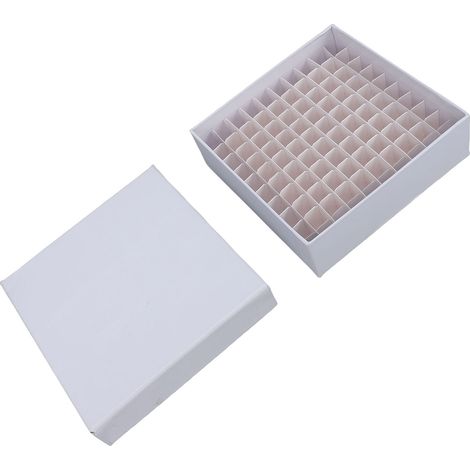 Cryo Box Karton 100 Plätze Gefrierröhrchen 1,5-2,0 ml Zentrifugenröhrchen Gefrierschrank (1/5)