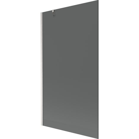 Mexen Next Badewannenwand 1-flügelig 100 x 150 cm, Graphit, gebürsteter Nickel - 895-100-000-00-40-97 (1/5)