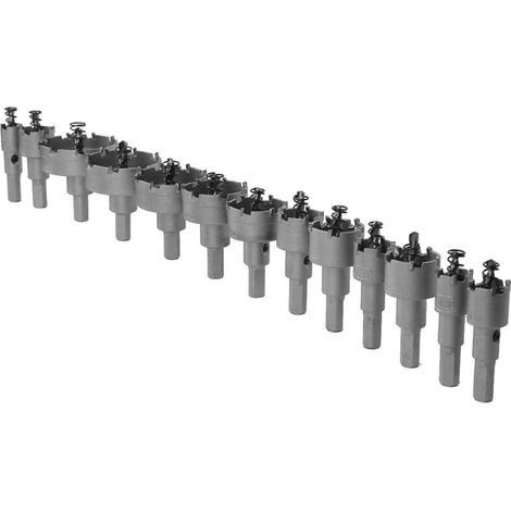 Jeu de 13 forets et scies cloches à pointe carbure, accessoire pour outils électriques, 16-53 mm (1/5)