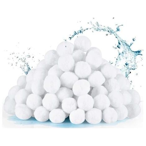 Bolas filtrantes de 1400 g para piscinas, bolas filtrantes para piscinas exteriores, filtros de fibra, filtros de arena, filtración