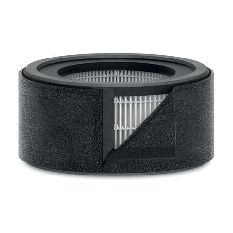 Leitz TruSens Filtro HEPA H13 2-in-1 per il Purificatore d'Aria Piccolo Leitz TruSens Z-1000, Rimuove Virus, Peli di Animali Domestici, COV, Polvere, Batteri, Odori e Fumo, 170 mm x 80mm - Nero (1/3)