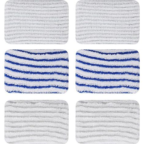 Bande de tissu pour Rowenta Clean & Steam ZR850002 ZR005801 ZR005804 Rowenta RY7xxx RY8xxx Matelas lavables en microfibres Six (1/5)