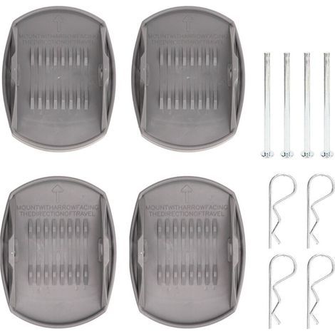 Coussinets de levage pour cric de caravane – 4 pièces en caoutchouc renforcé anti-rouille, haute résistance et répartition optimale de la charge (1/5)