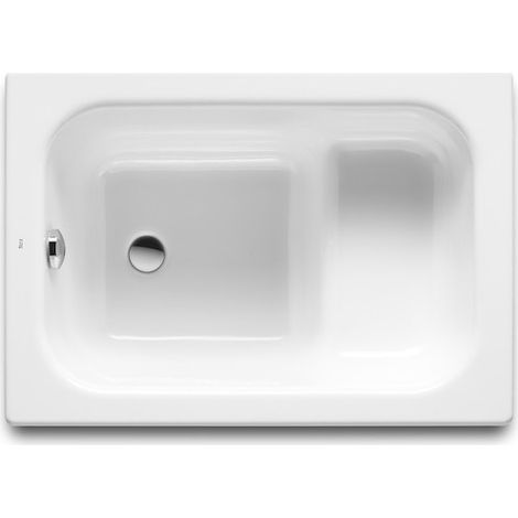 Roca – Baignoire rectangulaire en acier 1000x700x390mm – Collection CONTESA – Design sobre et élégant – Pour une personne