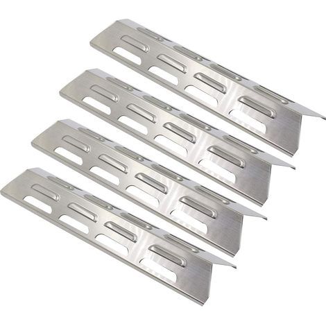 41 cm 92071 Lot de 4 Plaque Chaleur Barbecue gaz pour Blooma Kansas 4, Blooma Ultar 4, Uniflame 4 Brûleurs, Ultra Chef, diffuseur Barbecue en Acier Inoxydable Pièces de Rechange (1/5)