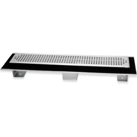 Canale canaletta pavimento lineare scarico doccia acciaio inox lucido canalina misure l985xh63115 mm - confezione 1 (1/5)