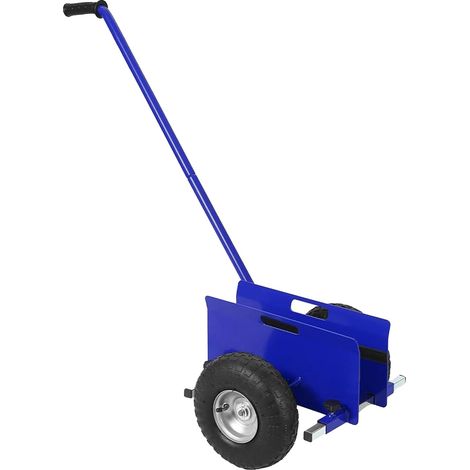 Carrello a pannelli, design robusto, meccanismo di bloccaggio regolabile, blu (1/2)
