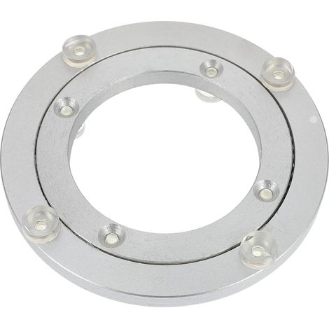 Pied pivotant avec roulements et patin en caoutchouc, support robuste, (1/5)