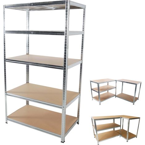 Linder Exclusiv Steckregal, Werkstattregal,Schwerlastregal, Lagerregal, Metallregal 180x100x60 cm