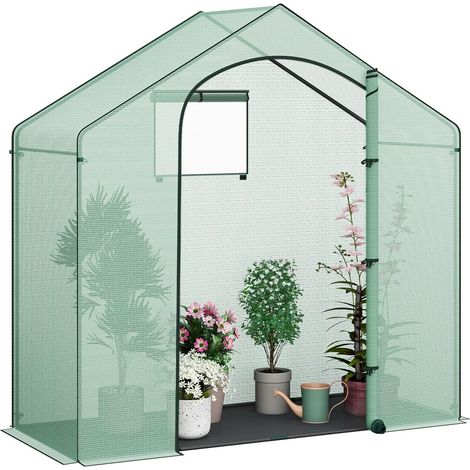 WOLTU Invernadero de Jardín de Malla PE 140g/㎡, 200x80x200cm, Verde