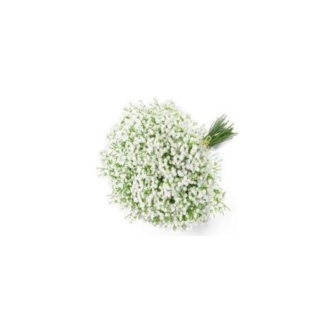 Lot de 6 fleurs artificielles de gypsophile, gypsophile blanche en vrac, fleurs synthétiques réalistes au toucher réaliste pour mariages et compositions florales (1/5)
