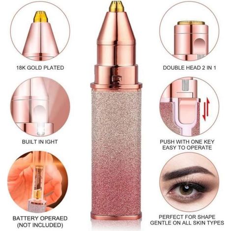LIWI-Epilateur Visage, Rasoir Électrique Visage Femme Epilateur Tondeuse Femme Visage, Visage Indolore, Épilation Sourcils, d[916] (1/4)