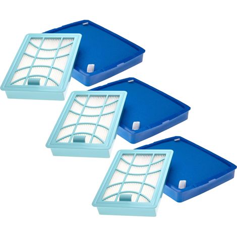 vhbw set di 6 filtri sostituisce Philips CP0617+CP0616, FC8003/01 per aspirapolvere - 6x filtro (filtro aria di scarico, filtro d'aspirazione)