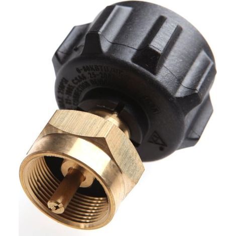 Adaptateur de recharge de propane, kit d'adaptateur de recharge de bouteille de propane pour réchaud à gaz, petit cylindre de cuisine (1 pièce) (1/5)