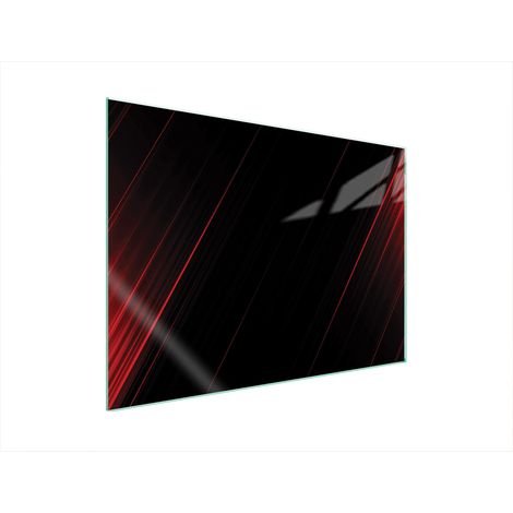 GLASSCHUTZPLATTE FÜR HERD 70x52 SCHWARZ (1/5)