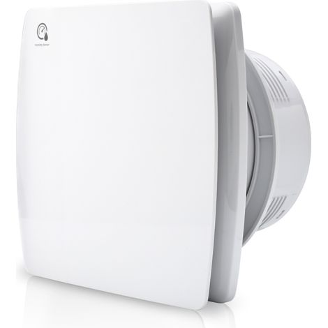 SWANEW Badlüfter Wandlüfter Absaugung Ventilator 100mm Mit Rückflussleitblech 100mm - Weiß (1/5)