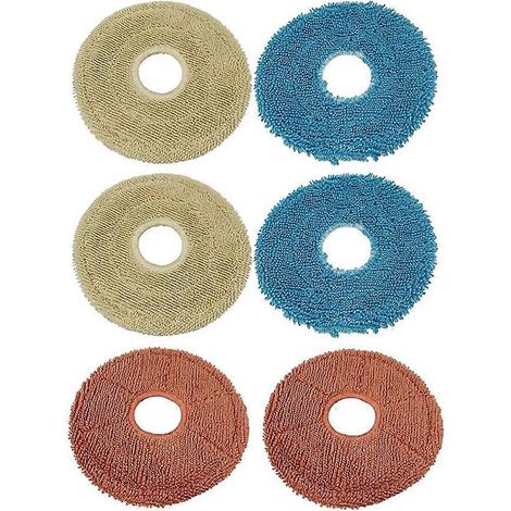 6-teiliges Set Staubsauger-Wischmopp-Ersatzteile für Mova Mobius 60 Staubsauger, ThermoHold-Wischmopp, HyperClean-Wischmopp, Plüsch-Wischmopp (1/5)