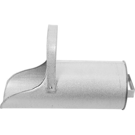 Entonnoir pour Béton en Fer Argenté avec Poignée, Outil Complémentaire Portable pour Remplissage Précis et Fluide de Paquet de Sable sur Chantier (1/5)