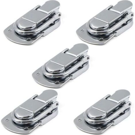 Fermeture à Levier Fermoir à Bascule Loquets Verrou 5 pcs Loquet à Bascule en Acier Inoxydable pour Coffret, Cadeaux Boîte, Tiroir, Armoire, Trousse médical, Coffre à Outils.