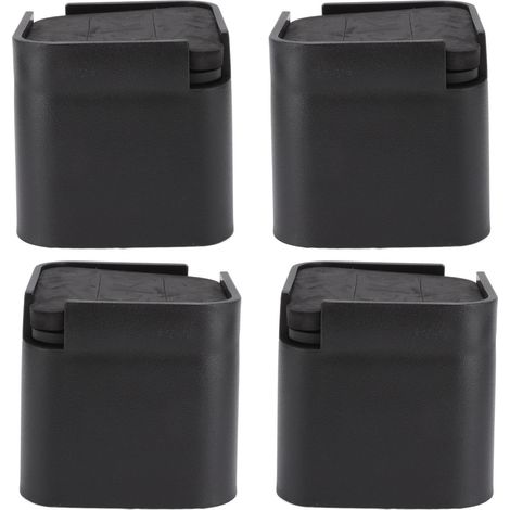 Lot de 4 patins réhausseurs multifonctions pour lave-linge, meubles, canapés, tables, armoires, avec roulettes de fixation (1/5)