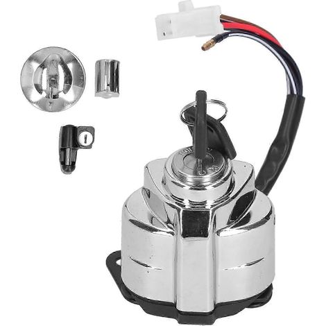 Zündhelm-Tankdeckel-Schloss-Set mit 2 Schlüsseln, passend für Honda Shadow VT600 VT400 VT750 SZRH AF