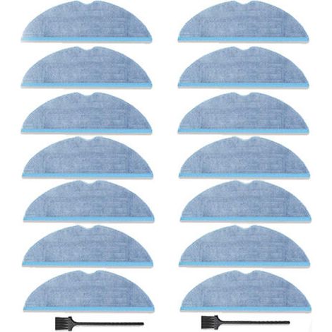 SILRIVES Lot de 14 pièces Serpillère de Rechange pour Roborock S8/S7/S7 Plus/S7 MaxV/ S7 MaxV Plus/ S7 MaxV Ultra /S7 Pro Ultra Aspirateur,Accessoires pour Lingettes en Microfibre (1/4)