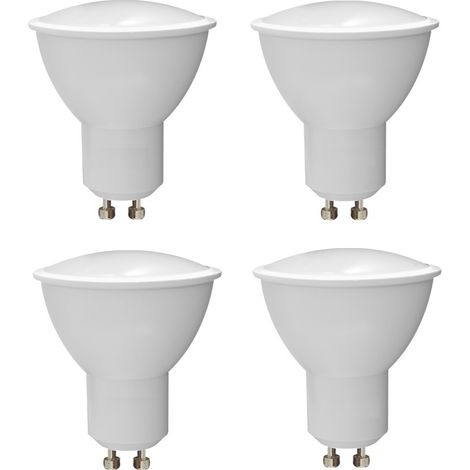 SET 4 LAMPADINE LED GU10 DICROICHE 6W 6500K 490LM