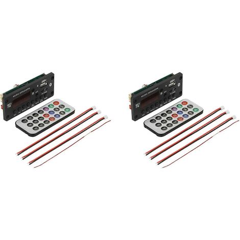 Amplificateur 2 x 50 W, carte décodeur MP3 12 V, Bluetooth 5.0, lecteur MP3 de voiture 25 W, module d'enregistrement USB, radio FM/AUX pour haut-parleur (1/5)