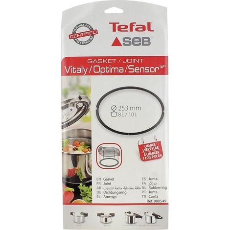 SEB – Joint sensor pour autocuiseur 8/10L – Compatible modèles inox Optima et Sensor – Référence 980549 – Joint de haute qualité