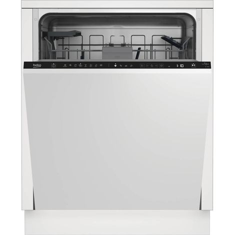Beko – Lave-vaisselle tout intégré 60 cm – 14 couverts – Classe énergétique C – Niveau sonore 44 dB – 8 programmes – Départ différé