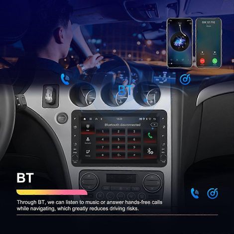Autoradio 2 DIN 7 Pouces Android 7.1 pour Voiture 159 (2004-2011) avec GPS, Bluetooth, 2 Go RAM + 64 Go Stockage, Écran Tactile (1/5)