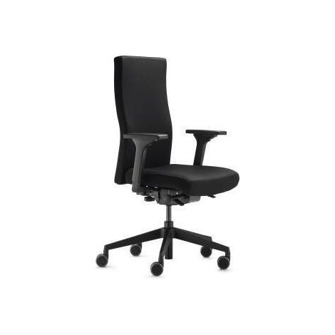 Brodrehstuhl to-strike work comfort pro 41-52cm Synchronmechanik Rolle weich gebremst (fr Hartboden) Kunststoff schwarz (1/4)