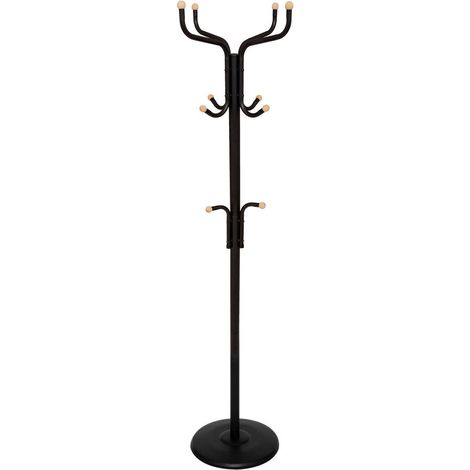 11 ganci per cappotti 176,5 cm nero - 5five
