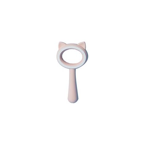 Brosse d'épilation pour animaux de compagnieGrattoir à poils de chat et de chienNettoyant pour poils de chienProduits pour animaux de compagniePeigne à poils de chat double face, oreilles de chat,rose