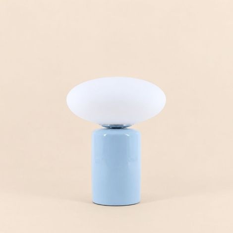 Lampe à poser design en céramique et verre 31cm (1/5)