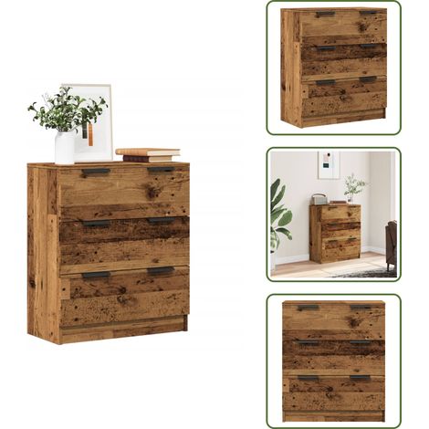 vidaXL Sideboard Altholz-Optik 60x30x70 cm Holzwerkstoff (1/5)