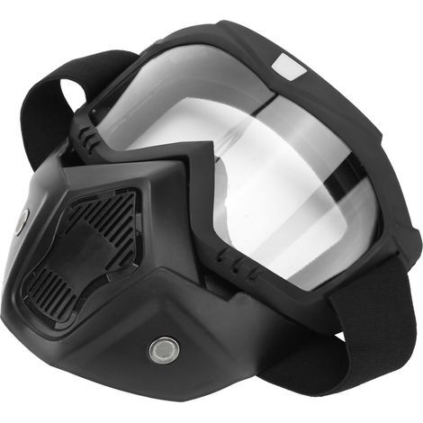 Motorradbrillen, Schutzbrillen für Fahrradhelme, Wind- und Sandschutzbrillen für Motorräder (klare, beschlagfreie Gläser) (1/5)