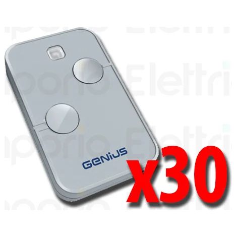 genius 30 télécommandes à 2 canaux 868mhz kilo n tx2 jlc 787034 30 (ex code 6100332)